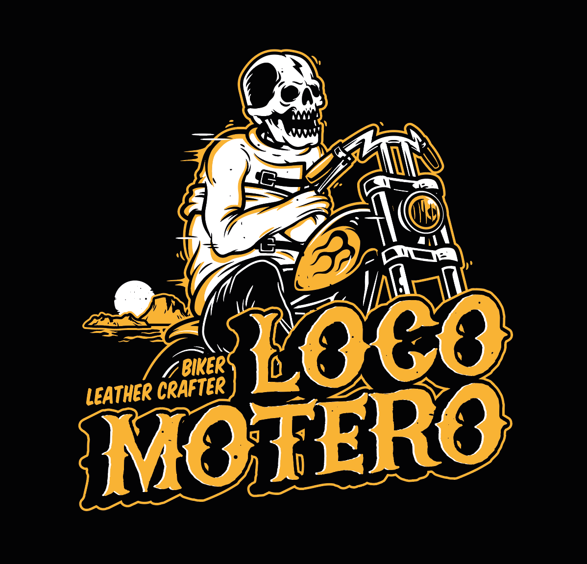Camiseta Loco Motero by BobberCult